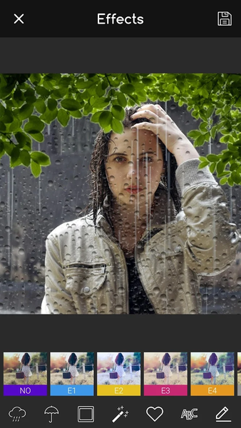Rain Effect on Photo - Image screenshot of android app