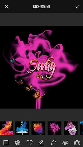 Smoke Graffiti Name Art Maker - Image screenshot of android app