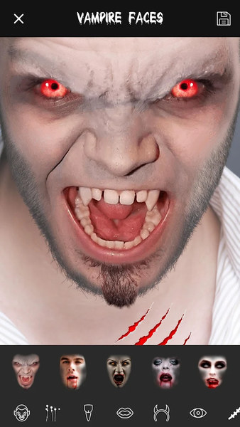 Vampire Yourself: Camera Booth - Image screenshot of android app