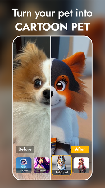 PawAI: AI Cartoon Pet Filter - Image screenshot of android app
