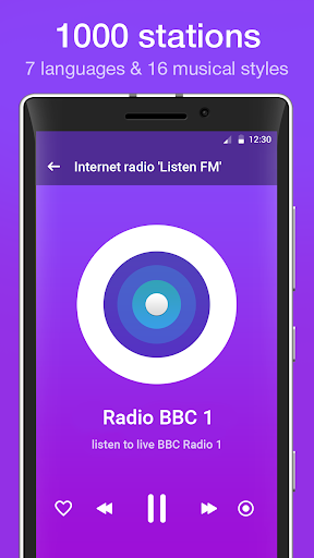 Internet radio “Listen FM” - عکس برنامه موبایلی اندروید
