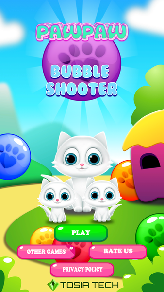 PawPaw Bubble Shooter - Gameplay image of android game