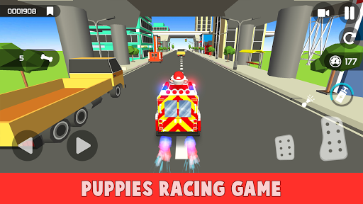 Traffic Paw Racing Adventure - Gameplay image of android game