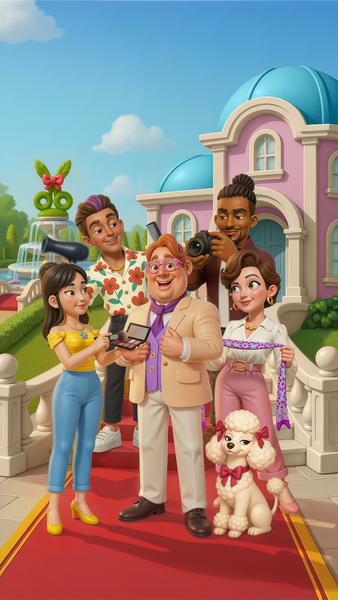 Glow Tales: Merge & Makeover - Gameplay image of android game