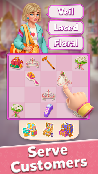 Glow Tales: Merge & Makeover - Gameplay image of android game