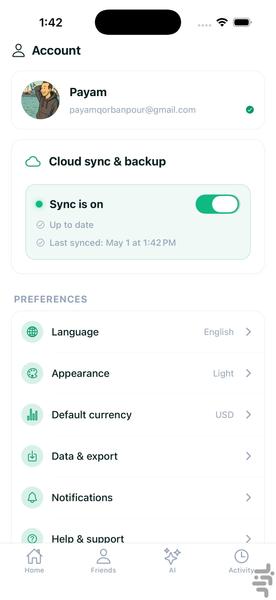 تالی - عکس برنامه موبایلی اندروید