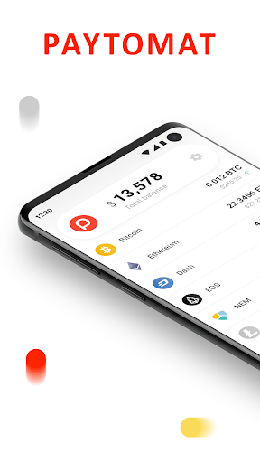 Paytomat Wallet: Bitcoin, Ethereum, EOS, tokens - عکس برنامه موبایلی اندروید