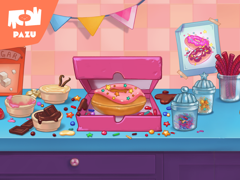 Burger Maker Kids Cooking Game - Gameplay image of android game