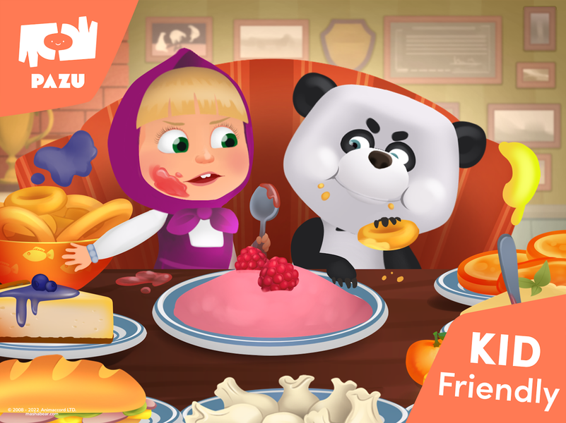 Masha and the Bear Kitchen - عکس بازی موبایلی اندروید