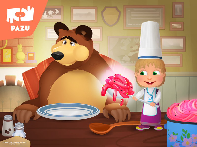 Masha and the Bear Kitchen - عکس بازی موبایلی اندروید