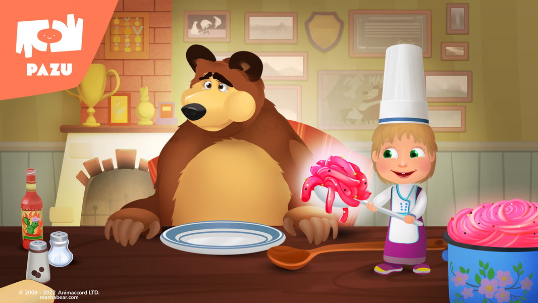 Masha and the Bear Kitchen - عکس بازی موبایلی اندروید
