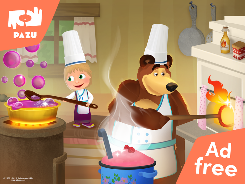 Masha and the Bear Kitchen - عکس بازی موبایلی اندروید