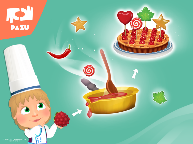 Masha and the Bear Kitchen - عکس بازی موبایلی اندروید