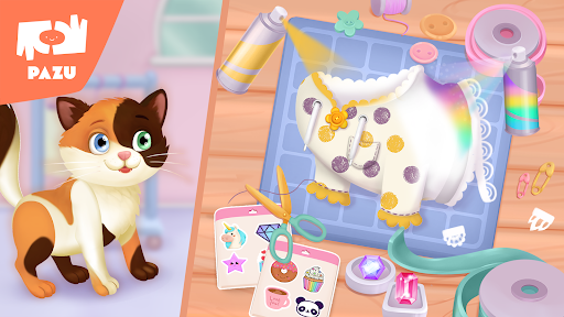 Cat game - Pet Care & Dress up - Gameplay image of android game