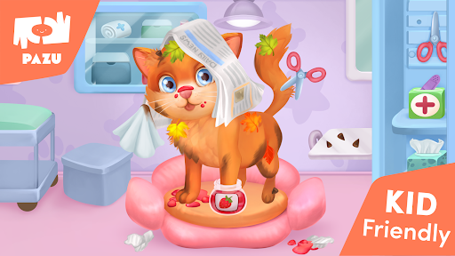 Cat game - Pet Care & Dress up - Gameplay image of android game