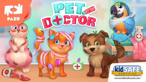 Pet Doctor Care games for kids - Gameplay image of android game