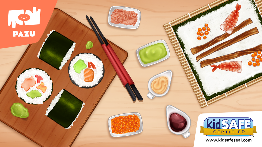 Sushi Maker Kids Cooking Games - Gameplay image of android game