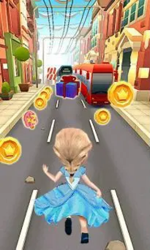 Princess Else Running game - Gameplay image of android game