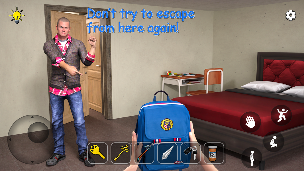 Hostel Boy Run: Stealth Escape - Gameplay image of android game