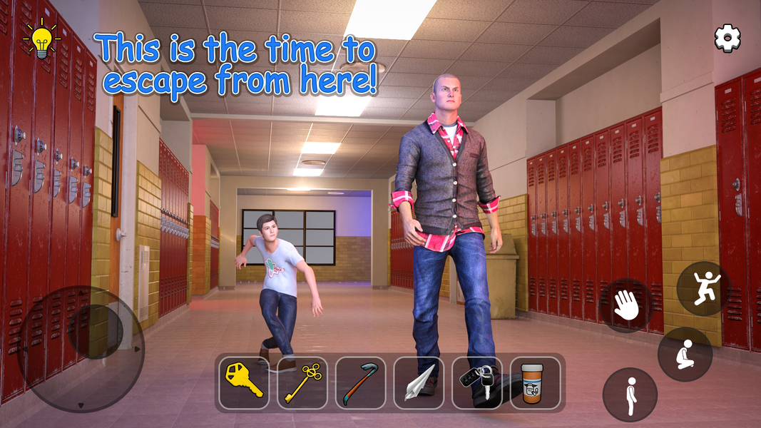 Hostel Boy Run: Stealth Escape - Gameplay image of android game