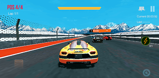 Crazy Car Racing: 3D Racing - Gameplay image of android game