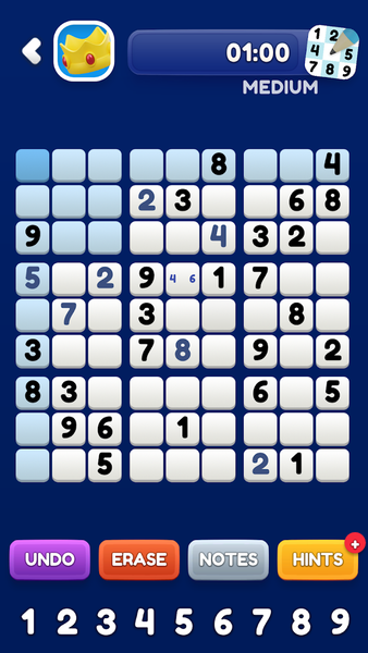 Sudoku: Brain Training Puzzles - Gameplay image of android game