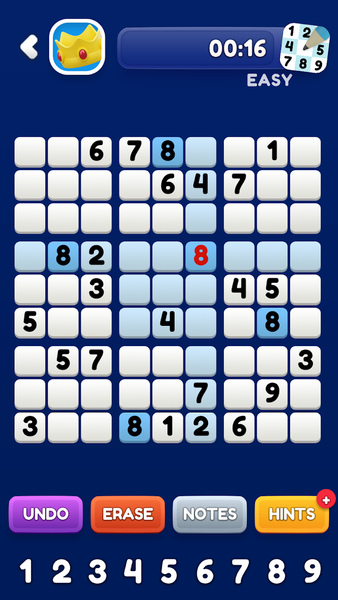 Sudoku: Brain Training Puzzles - Gameplay image of android game