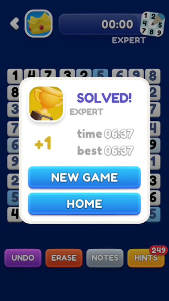 Sudoku: Brain Training Puzzles - Gameplay image of android game