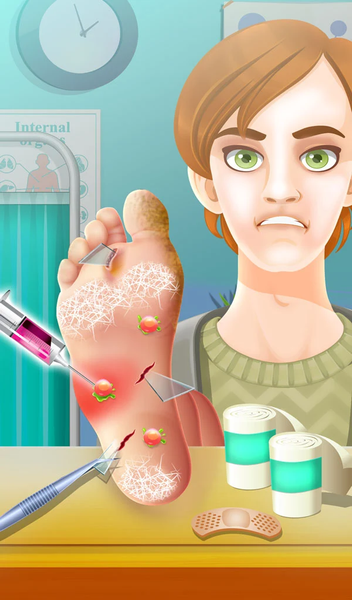 Foot Doctor Hospital Care Game - Gameplay image of android game