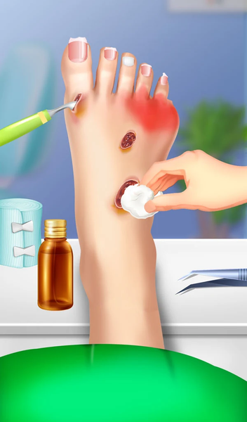 Foot Doctor Hospital Care Game - Gameplay image of android game
