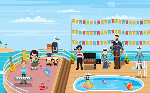 Pretend Play Cruise Ship - Gameplay image of android game
