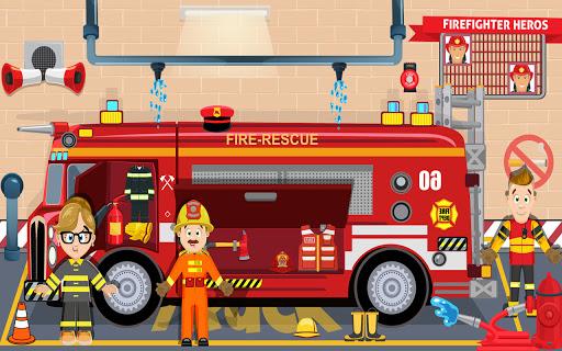 Pretend Play Firefighter Hero - Gameplay image of android game