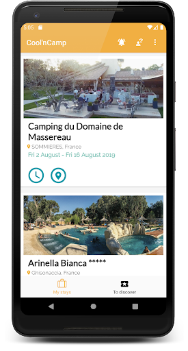 Cool'n Camp - Image screenshot of android app