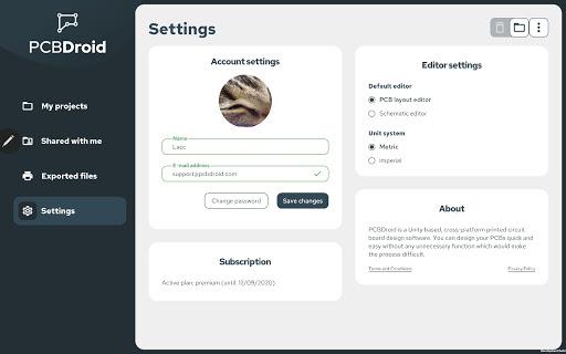 PCB Droid Unity - عکس برنامه موبایلی اندروید