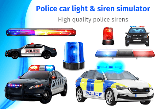 Police shop car siren