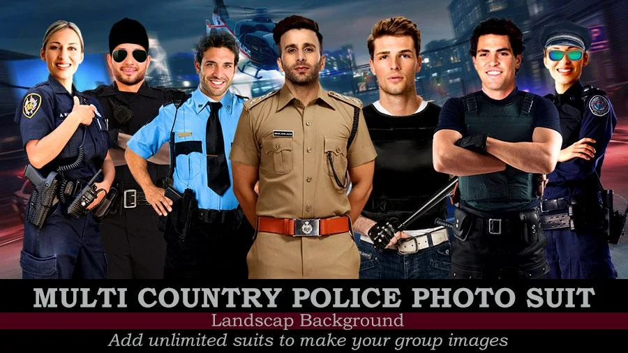 Police Dual Suit Photo Editor - Image screenshot of android app