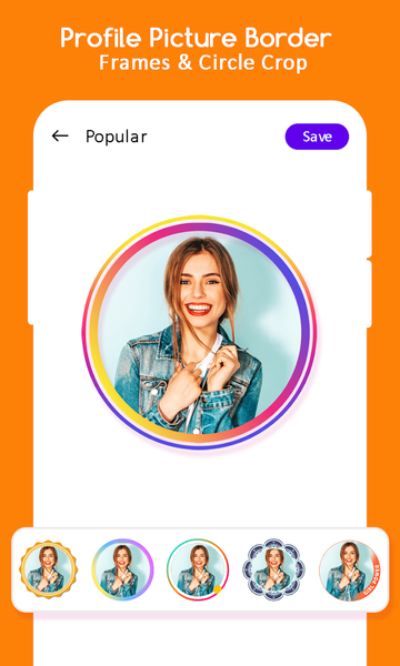 Profile Picture Border Frames - Image screenshot of android app
