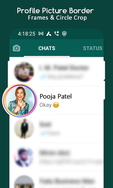 Profile Picture Border Frames - عکس برنامه موبایلی اندروید