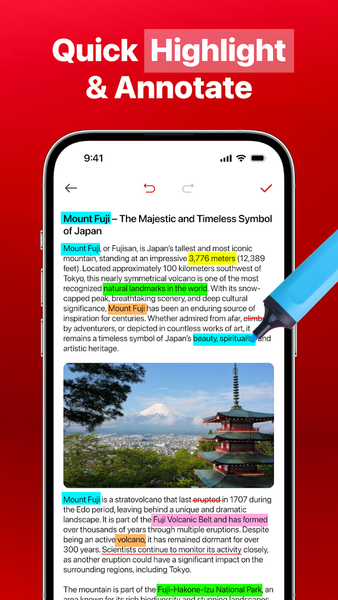 PDF Reader: View, Edit & Scan - عکس برنامه موبایلی اندروید