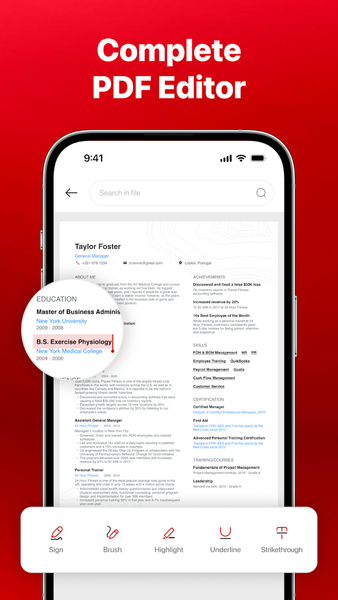 PDF Reader: View, Edit & Scan - عکس برنامه موبایلی اندروید