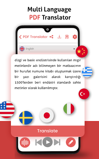 PDF translator – PDF to text converter and editor - عکس برنامه موبایلی اندروید