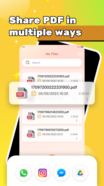 EZ PDF - Image&text&PDF - عکس برنامه موبایلی اندروید
