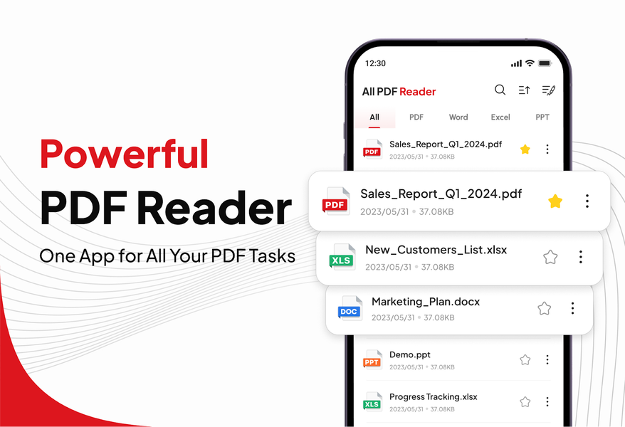 PDF Reader & File PDF Editor - عکس برنامه موبایلی اندروید