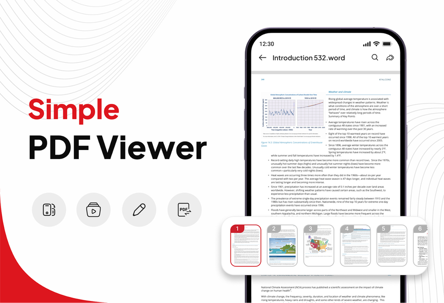 PDF Reader & File PDF Editor - عکس برنامه موبایلی اندروید