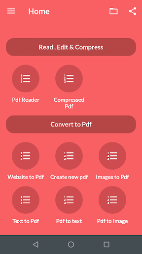 Text to PDF convert - Image screenshot of android app