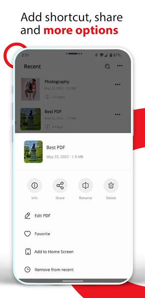PDF reader & Document viewer - Image screenshot of android app