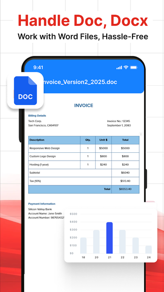 PDF Reader - Document Viewer - عکس برنامه موبایلی اندروید
