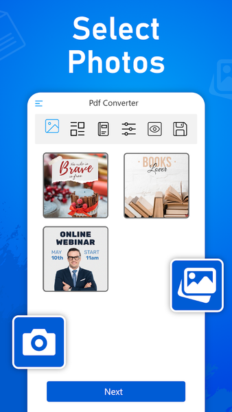 Photos to PDF Converter, Maker - عکس برنامه موبایلی اندروید