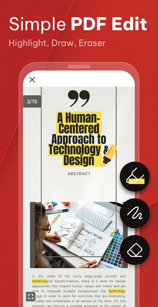 PDF Reader - Viewer & Editor - Image screenshot of android app