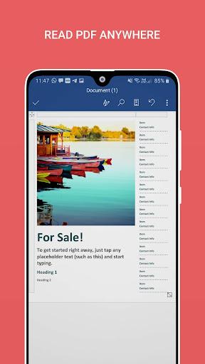 Fast PDF Reader : Pdf viewer - Image screenshot of android app